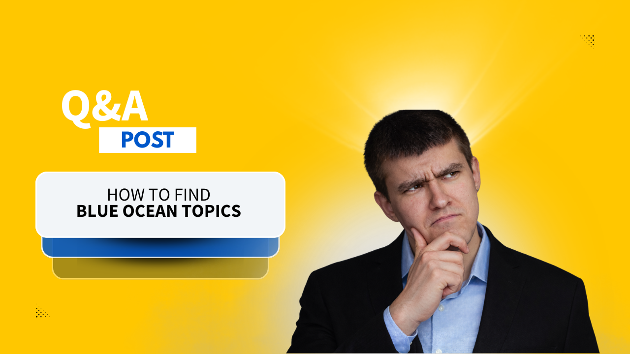 How do you find content ideas before the topic is already saturated