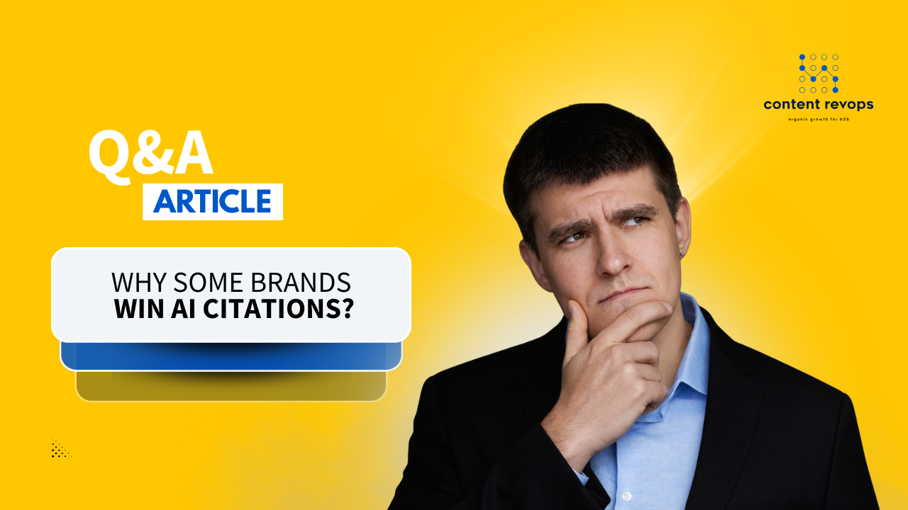 What makes one brand get cited in AI answers while a better-known competitor gets ignored?