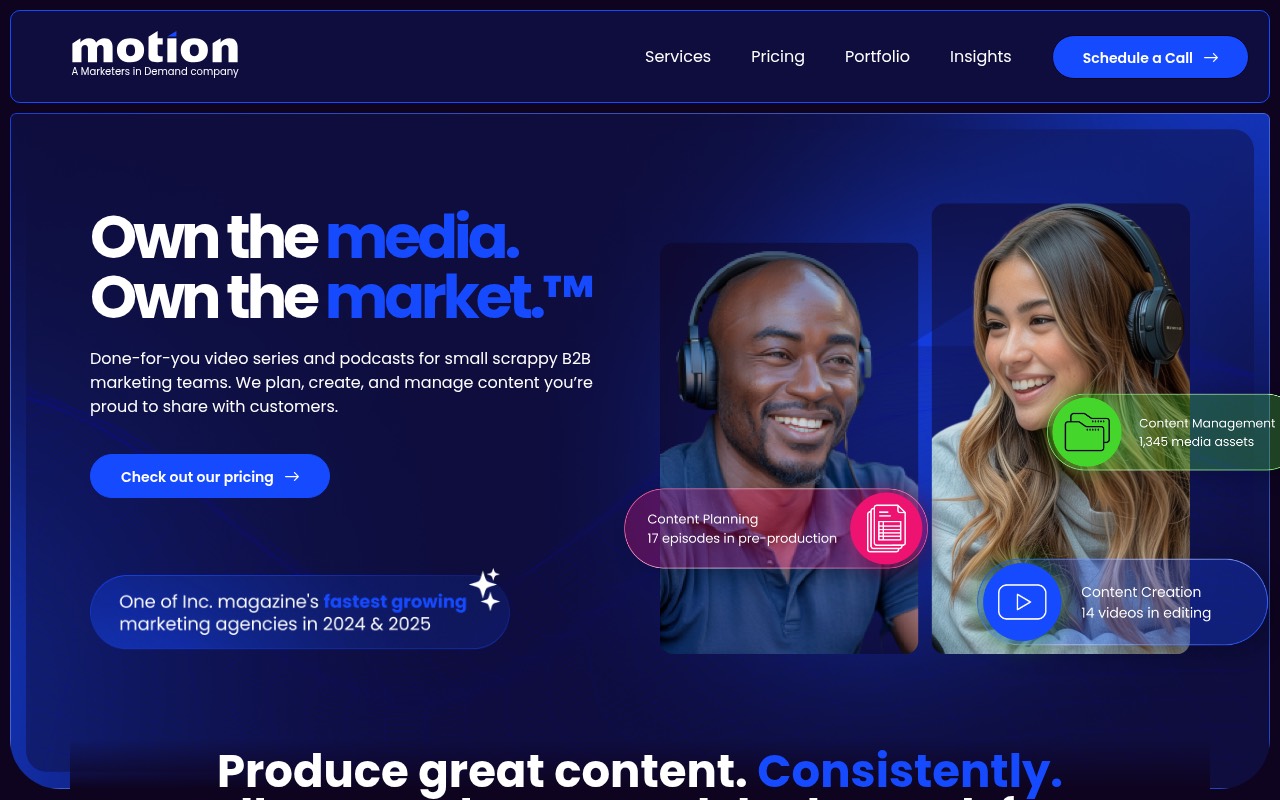 Motion homepage