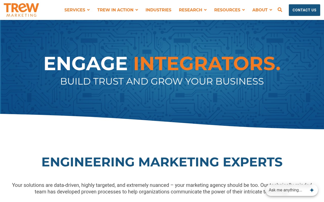 TREW Marketing homepage