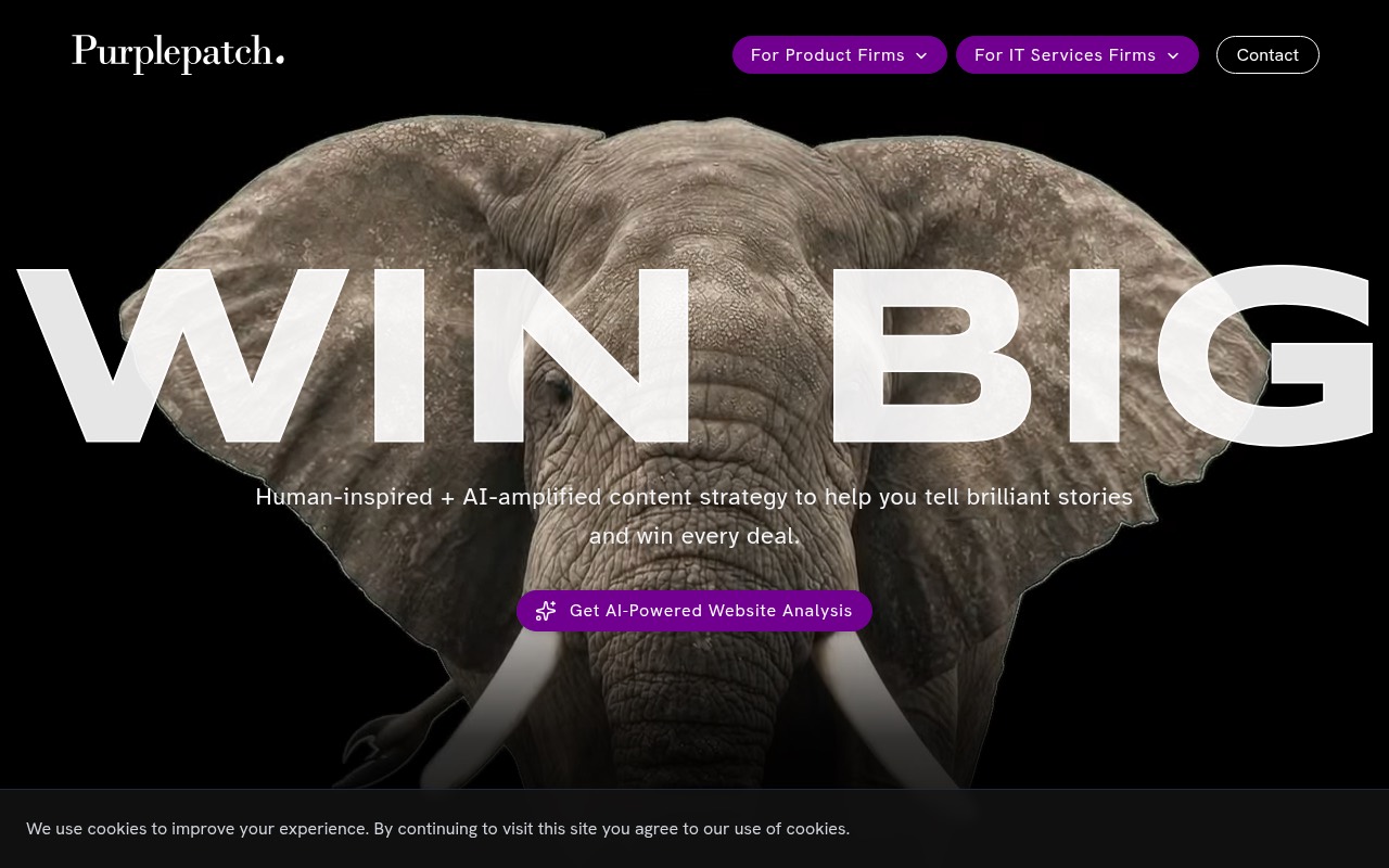 Purplepatch Services homepage