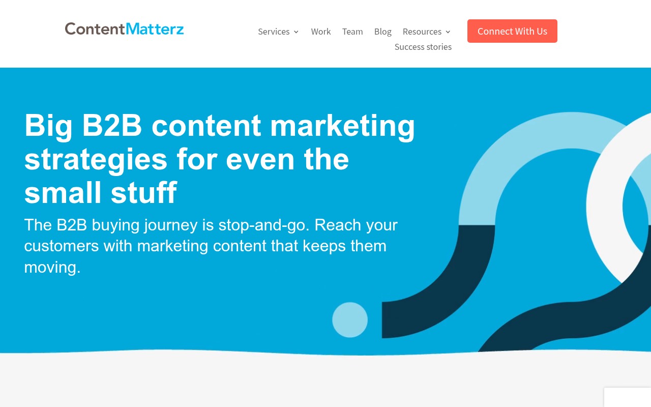 Content Matterz homepage