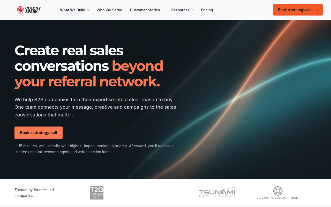 Colony Spark homepage