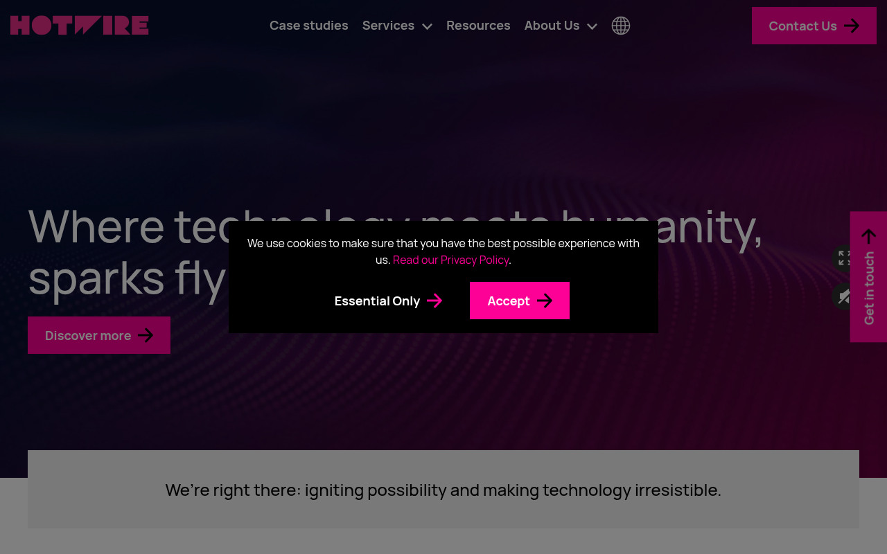 Hotwire Global homepage