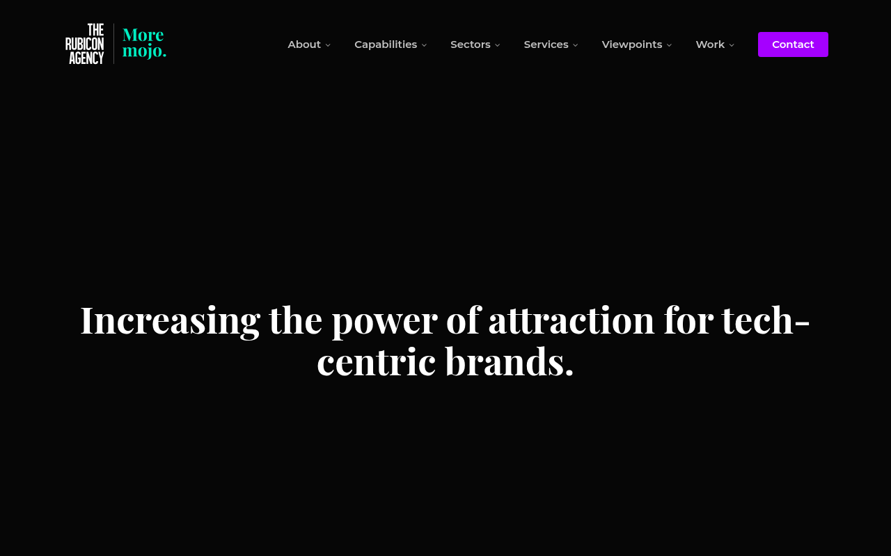 The Rubicon Agency homepage