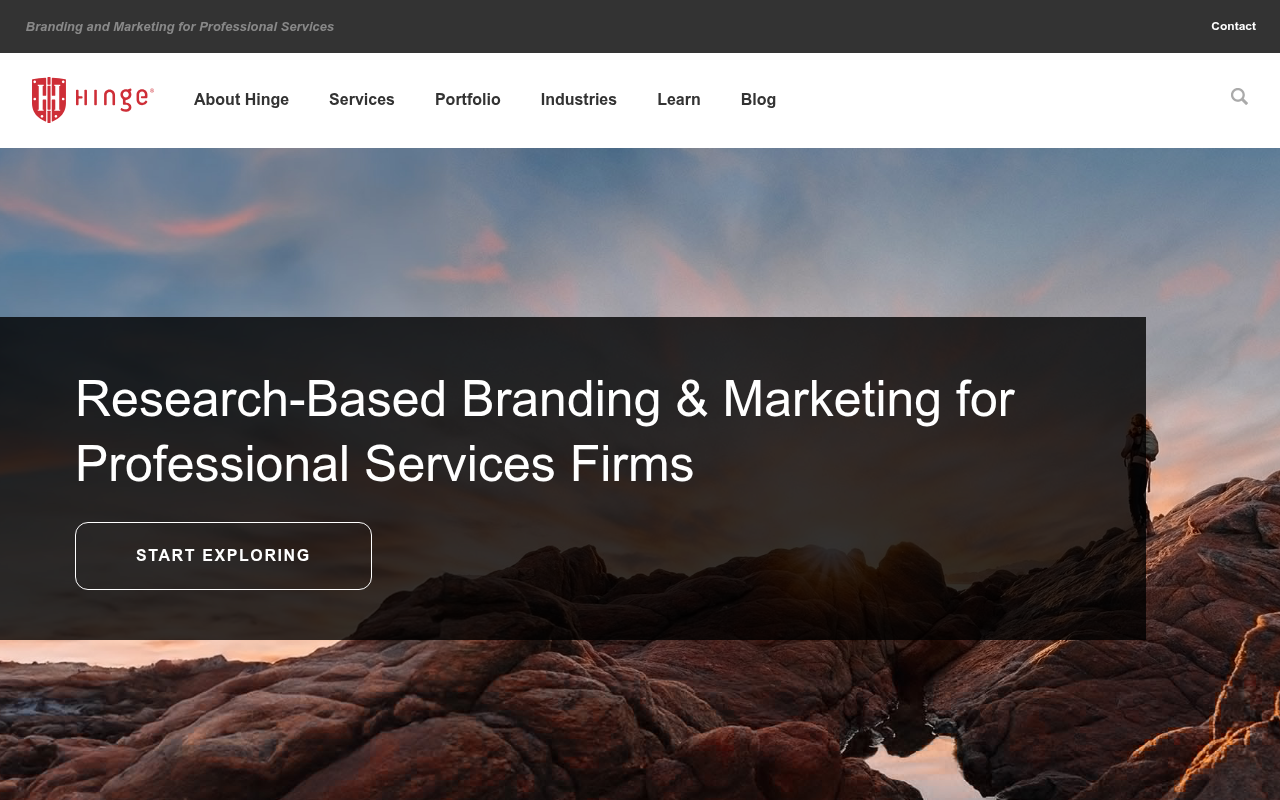Hinge homepage
