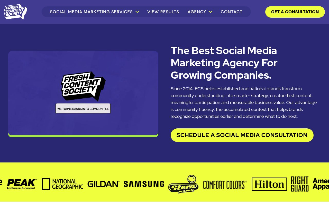 Fresh Content Society homepage