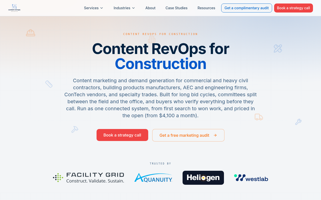 Content RevOps homepage