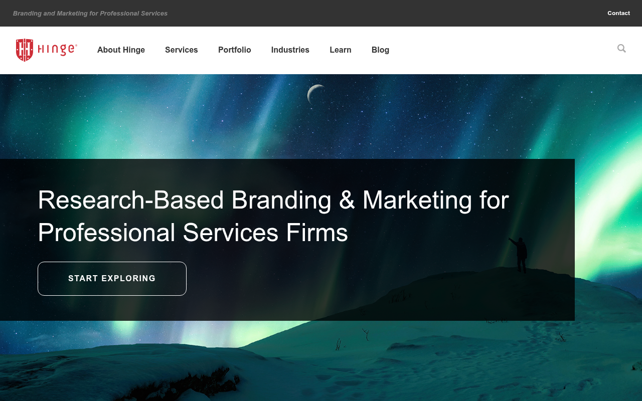 Hinge homepage
