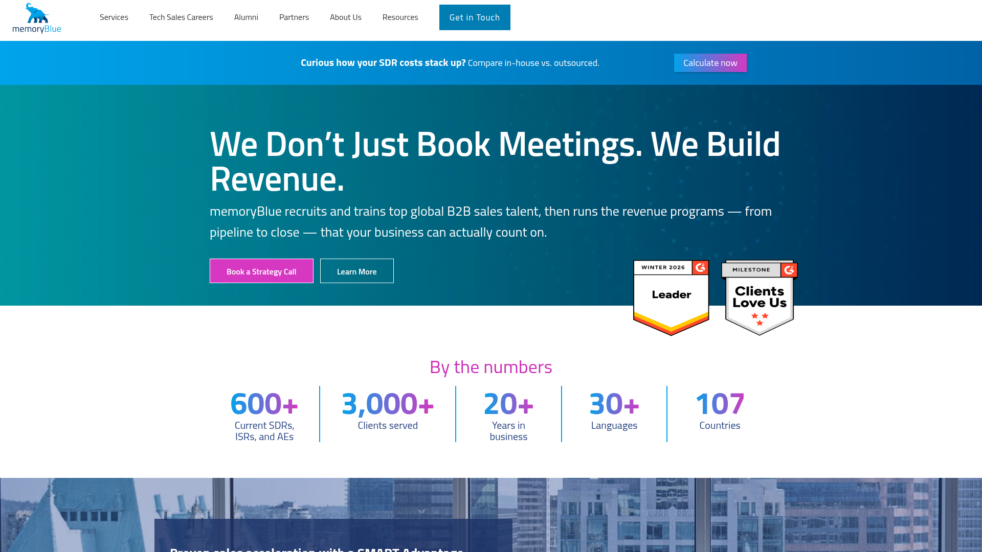 memoryBlue homepage