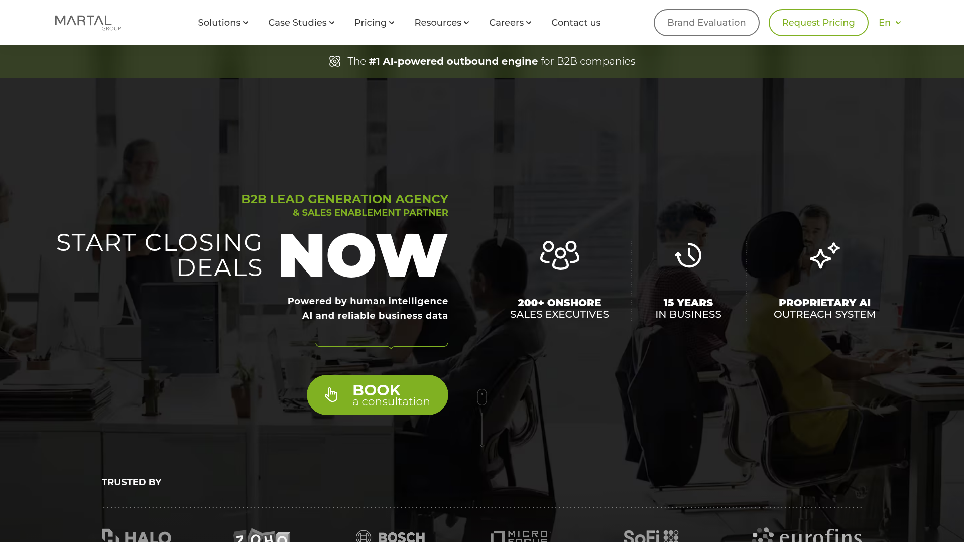 Martal Group homepage