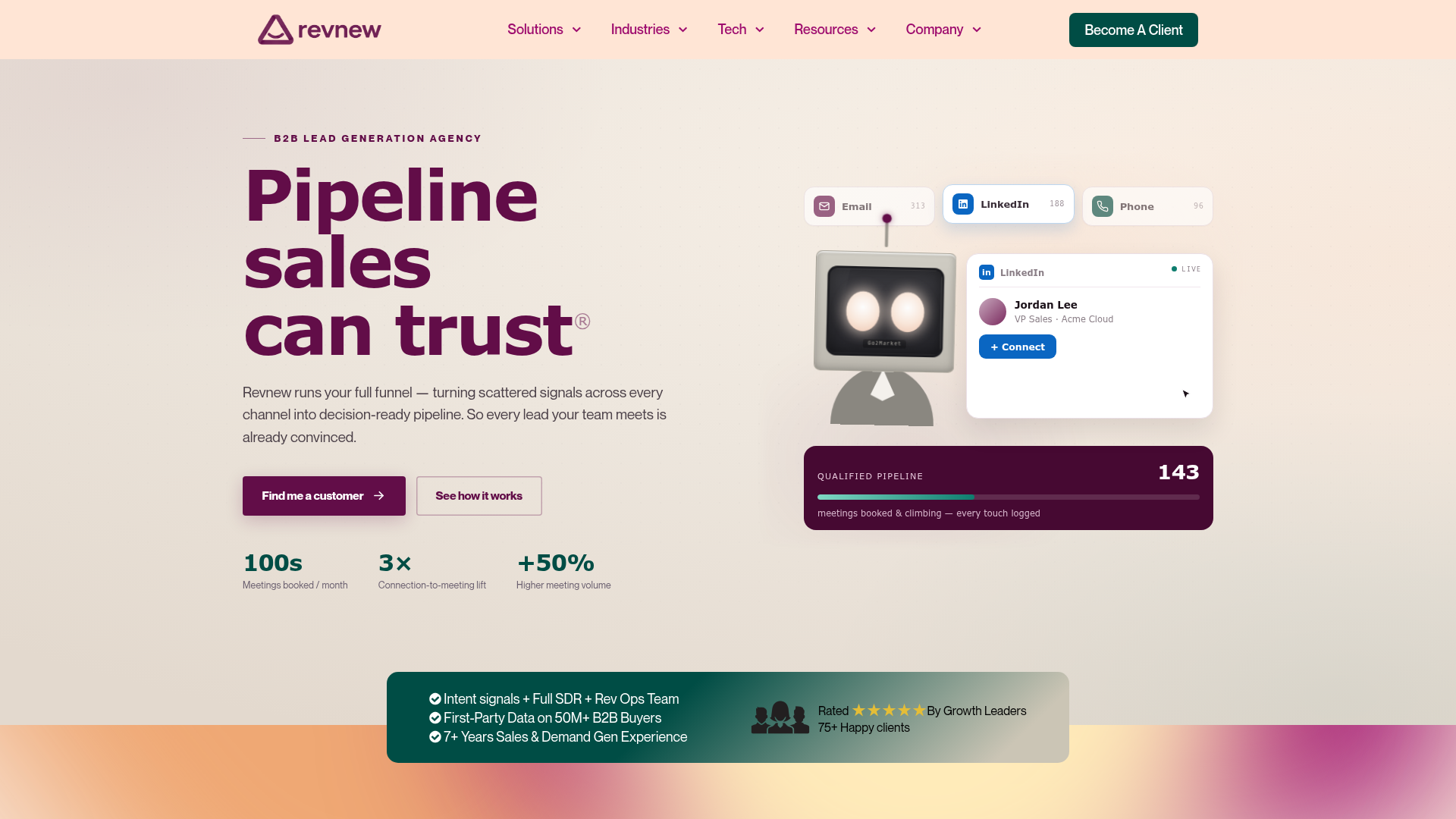 Revnew homepage