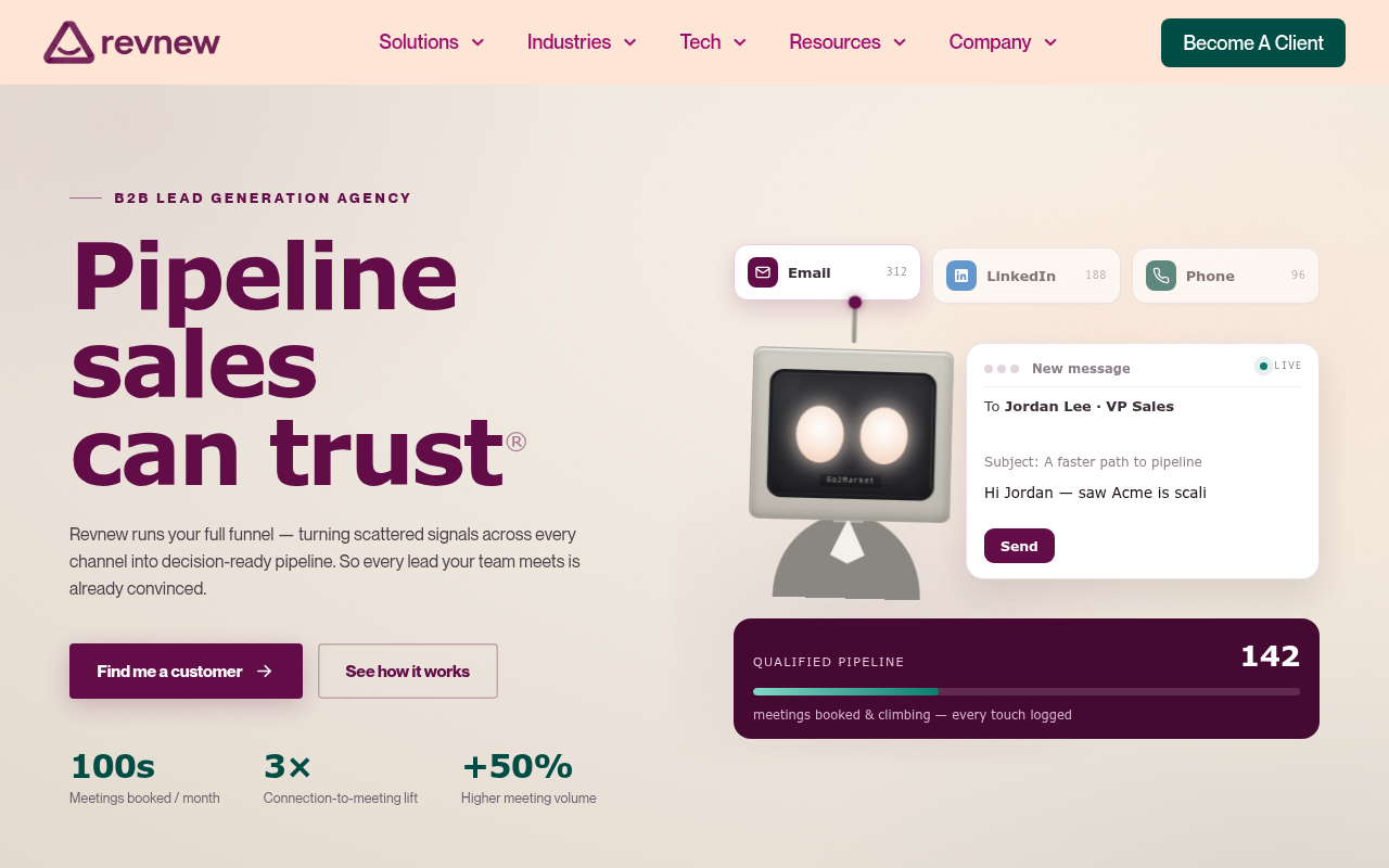 Revnew homepage
