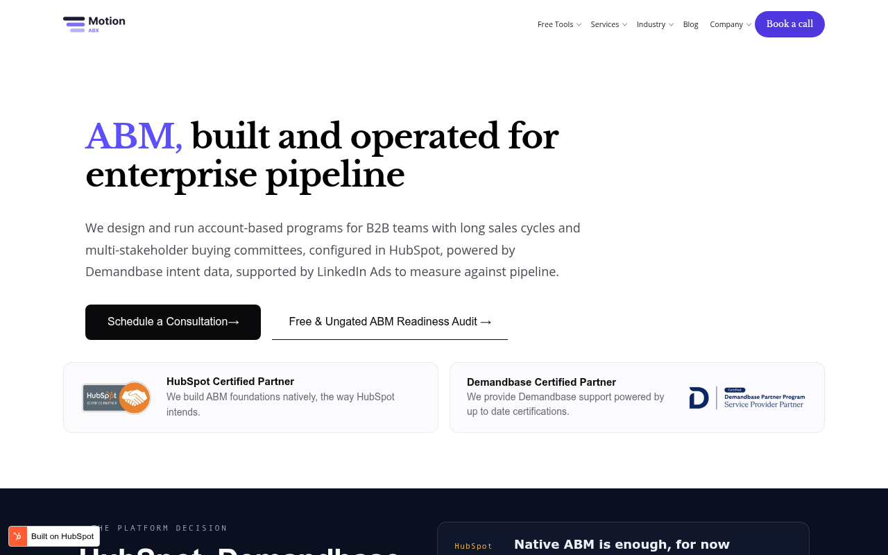 Motion ABX homepage