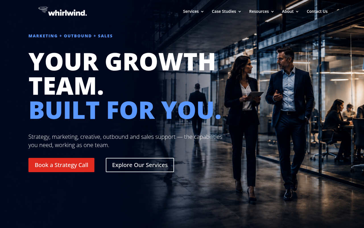 Whirlwind Media homepage