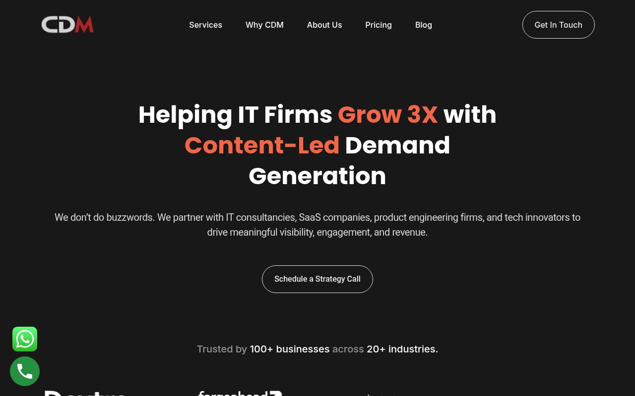 CDM Media Group homepage