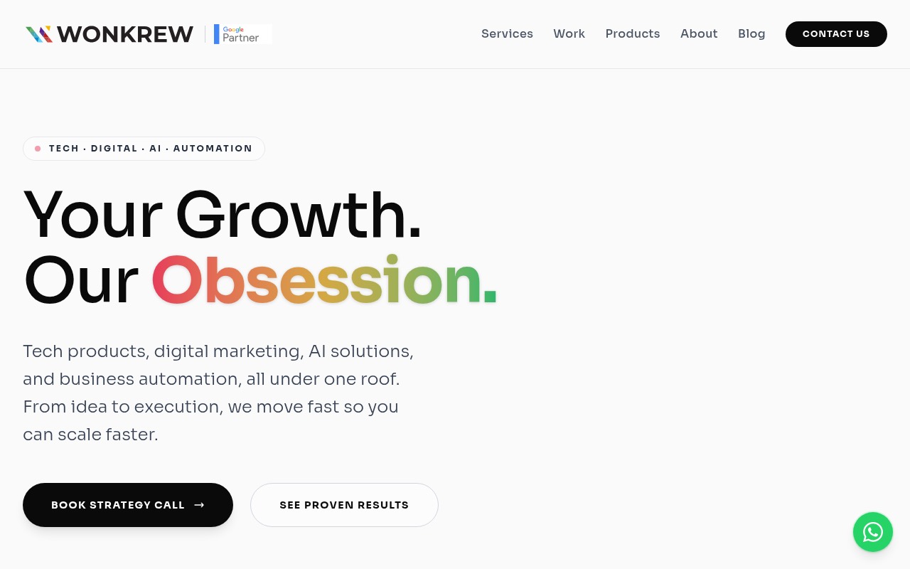 Wonkrew homepage