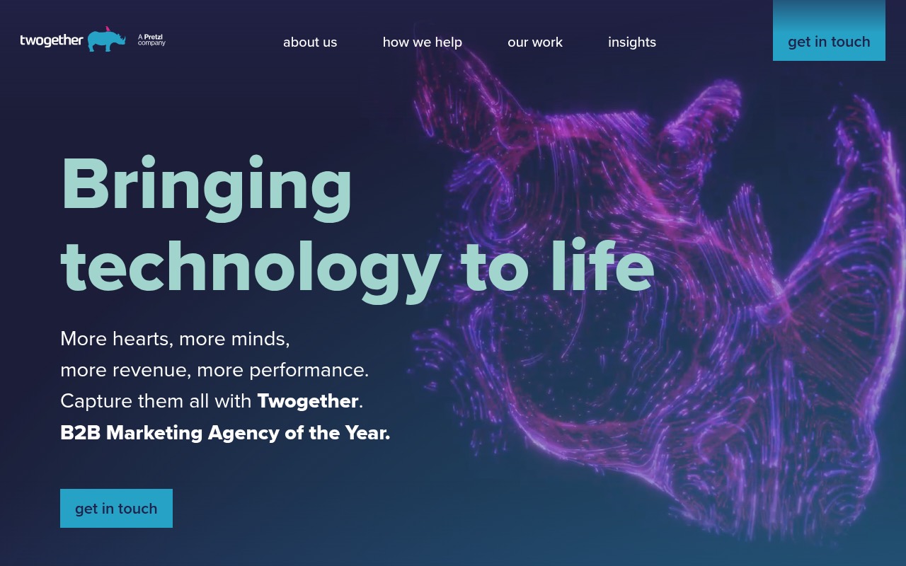 Twogether homepage