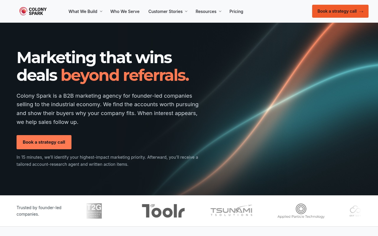 Colony Spark homepage
