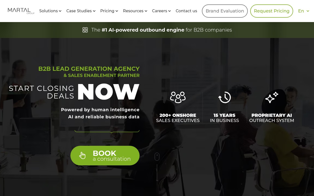 Martal Group homepage