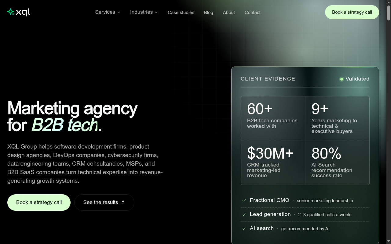 XQL Group homepage