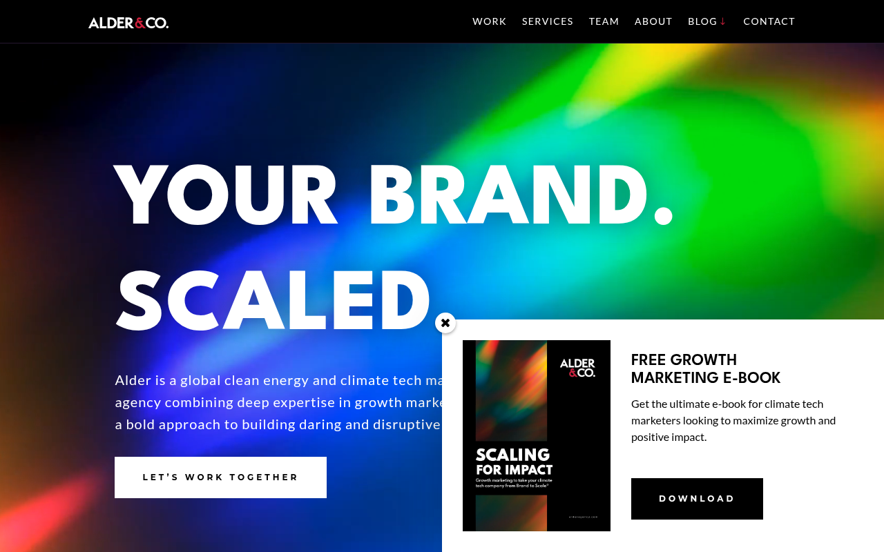 Alder homepage