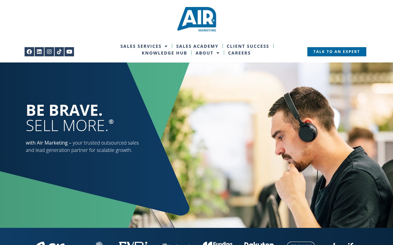Air Marketing homepage