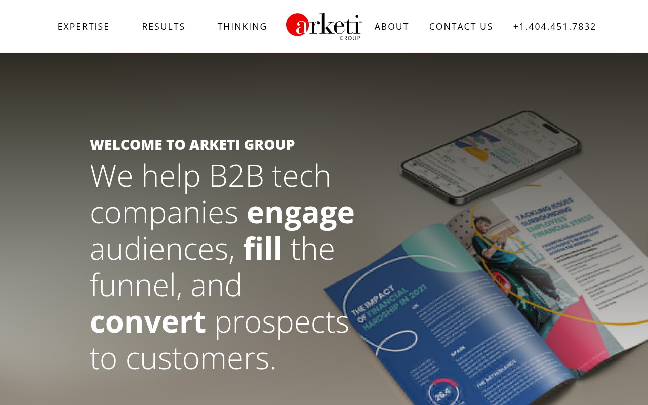 Arketi Group homepage