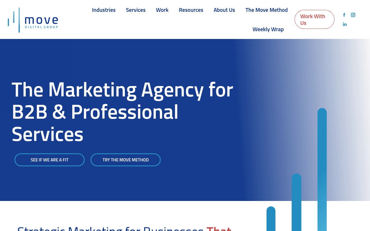 Move Digital Group homepage