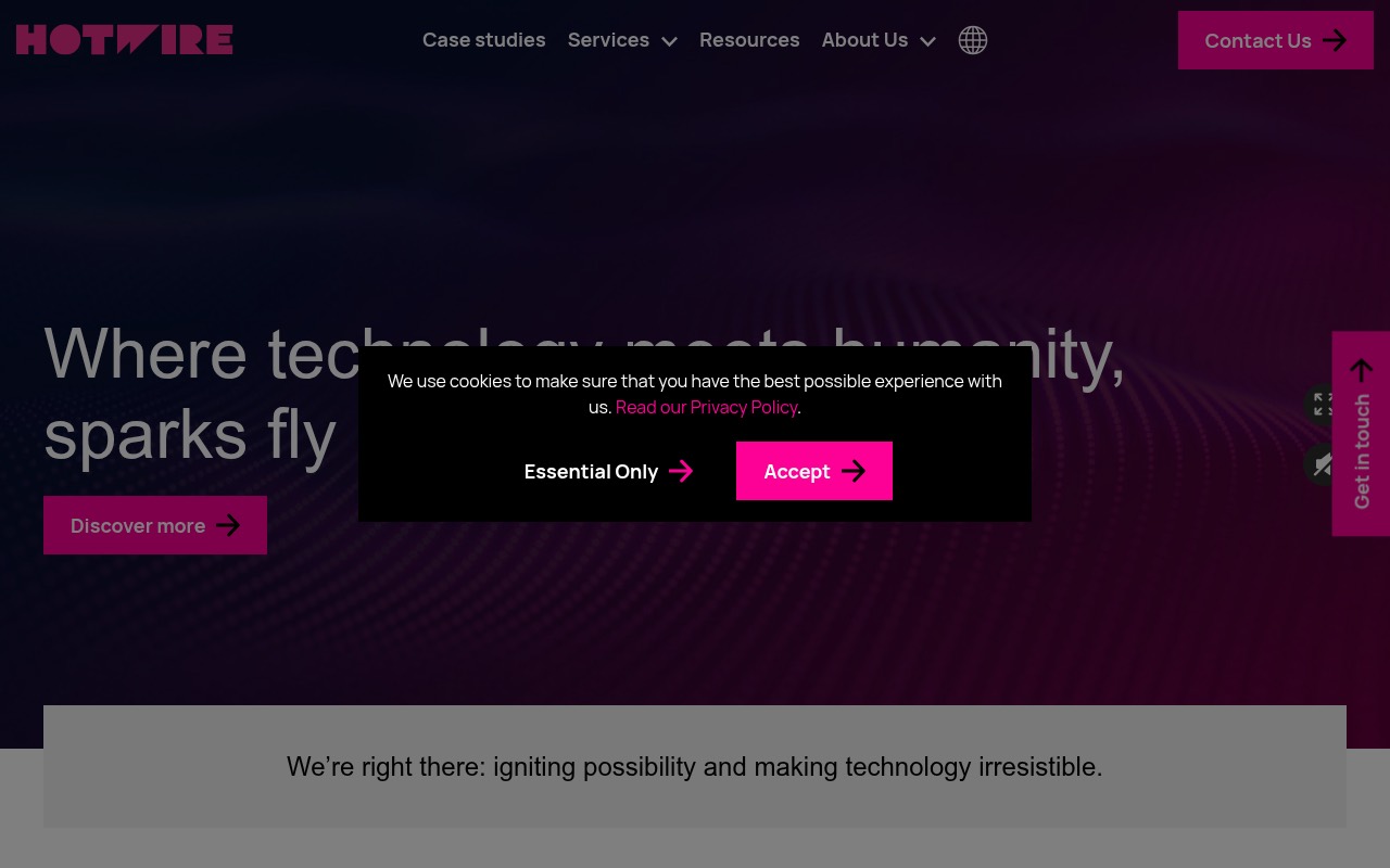 Hotwire homepage