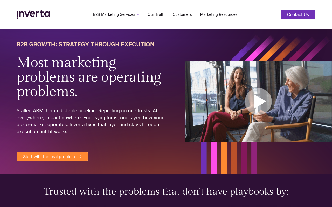 Inverta homepage