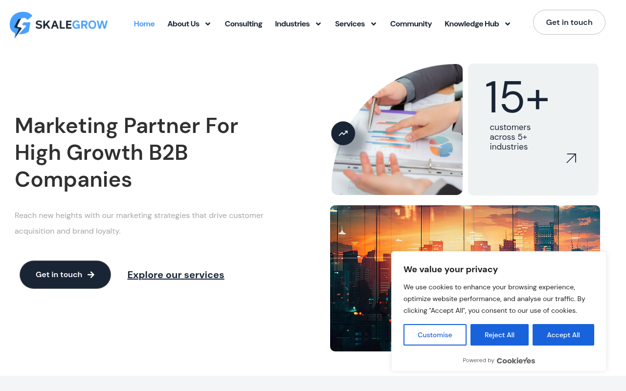 Skalegrow homepage