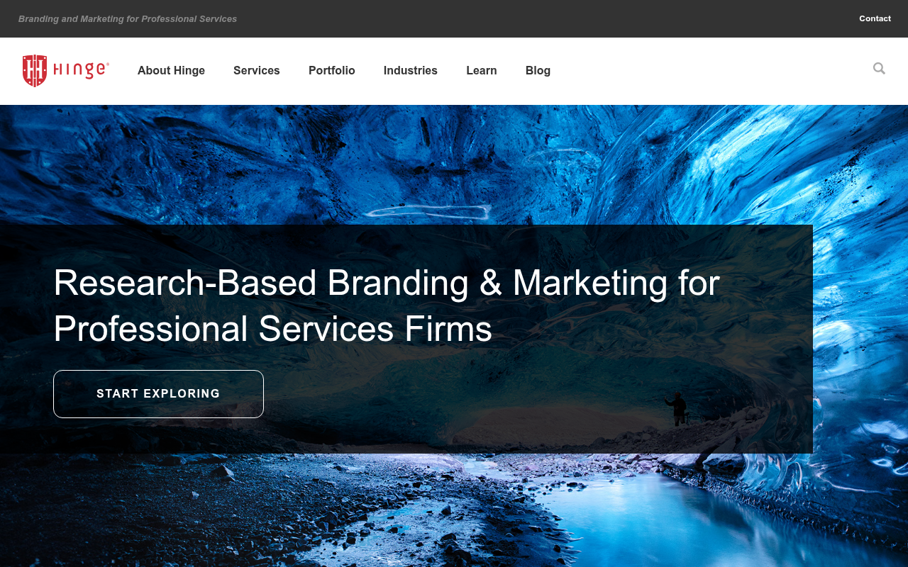 Hinge homepage