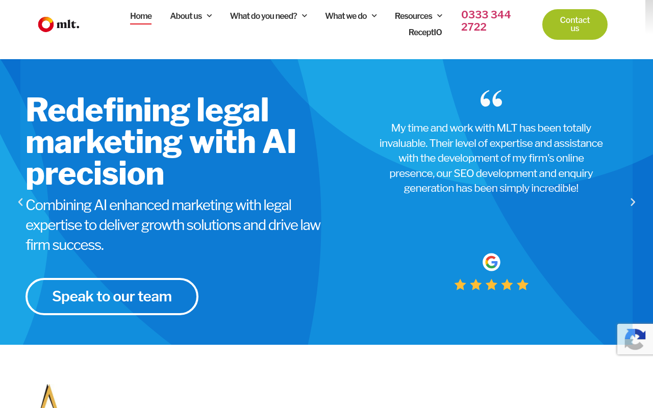 MLT Digital homepage