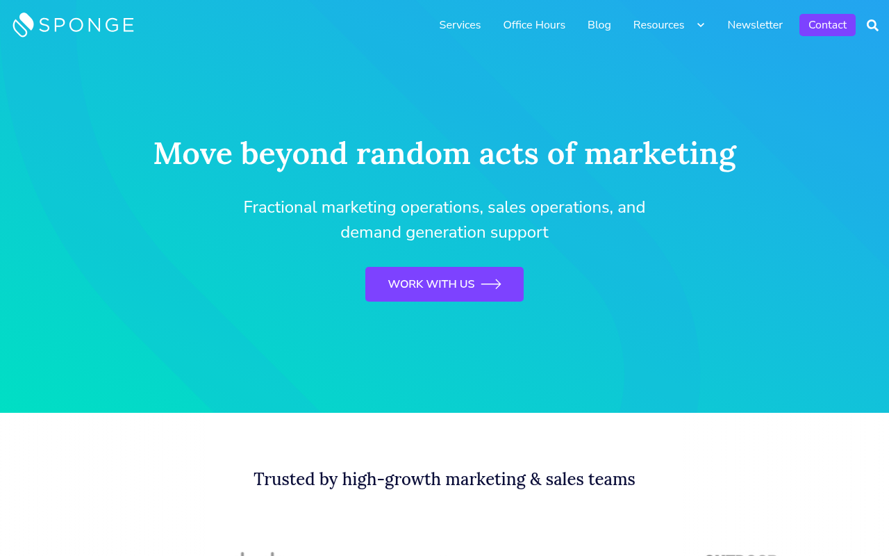 Sponge IO homepage