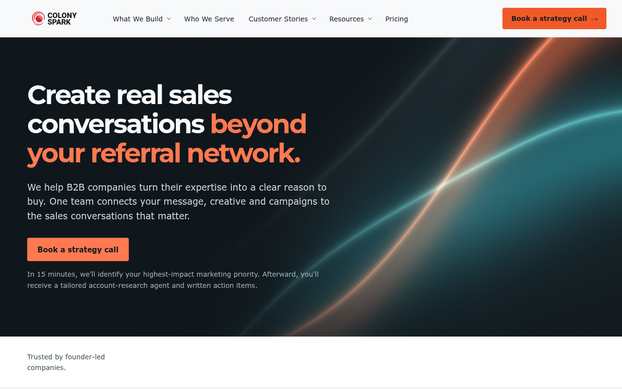 Colony Spark homepage