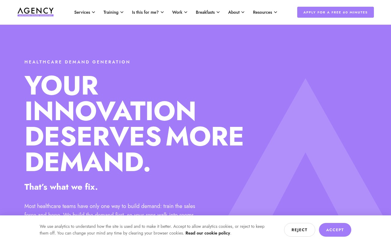 AGENCY homepage