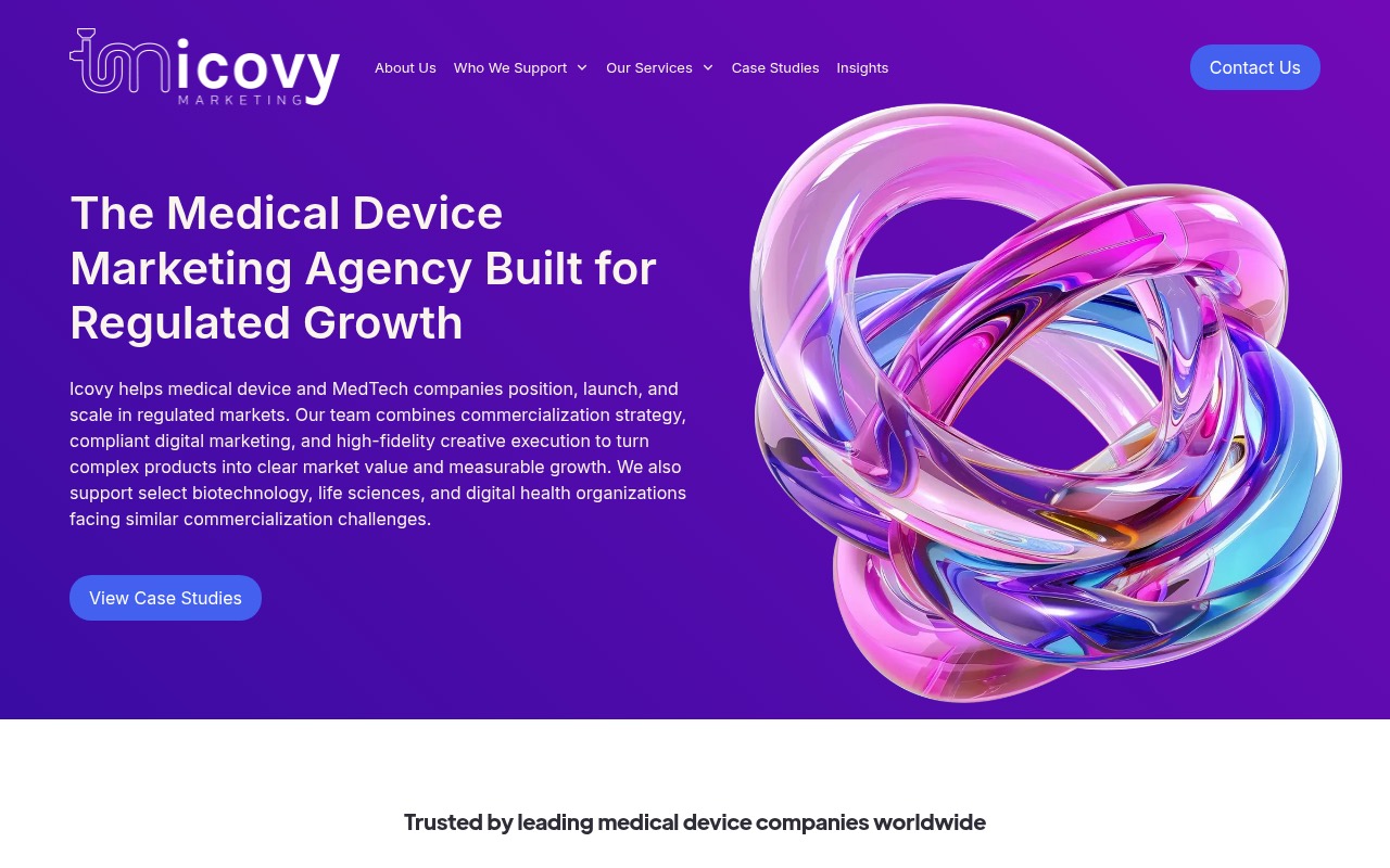 Icovy homepage