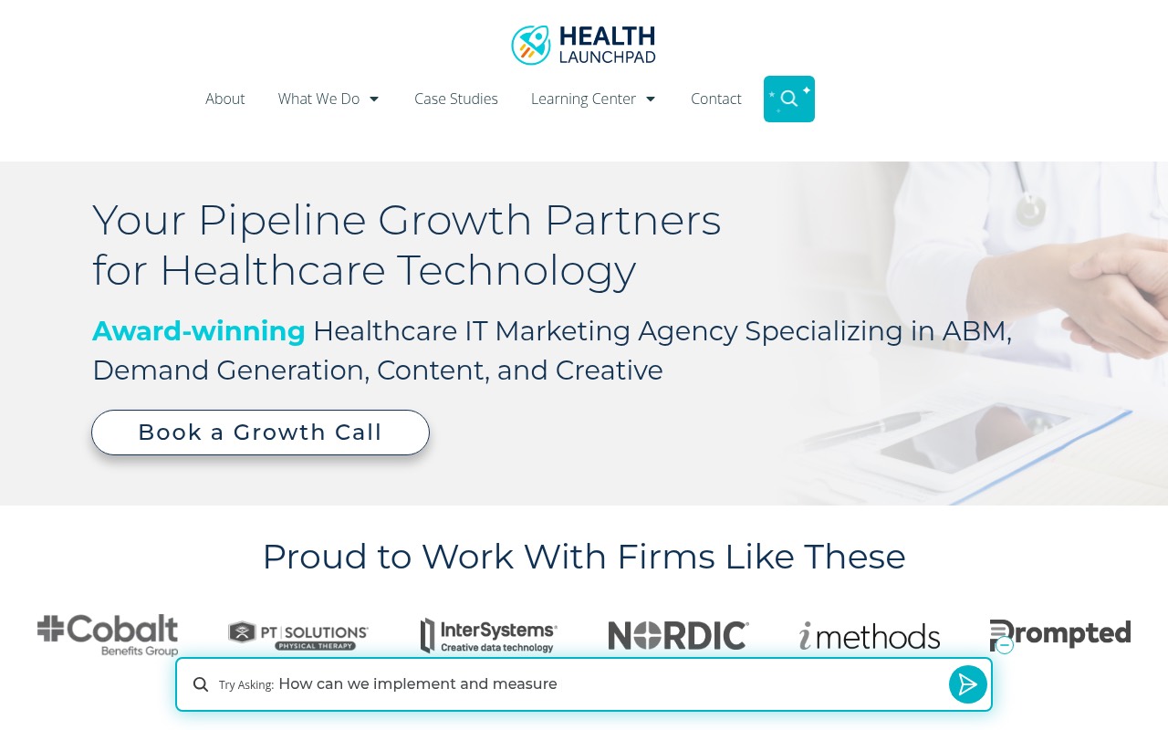 Health Launchpad homepage