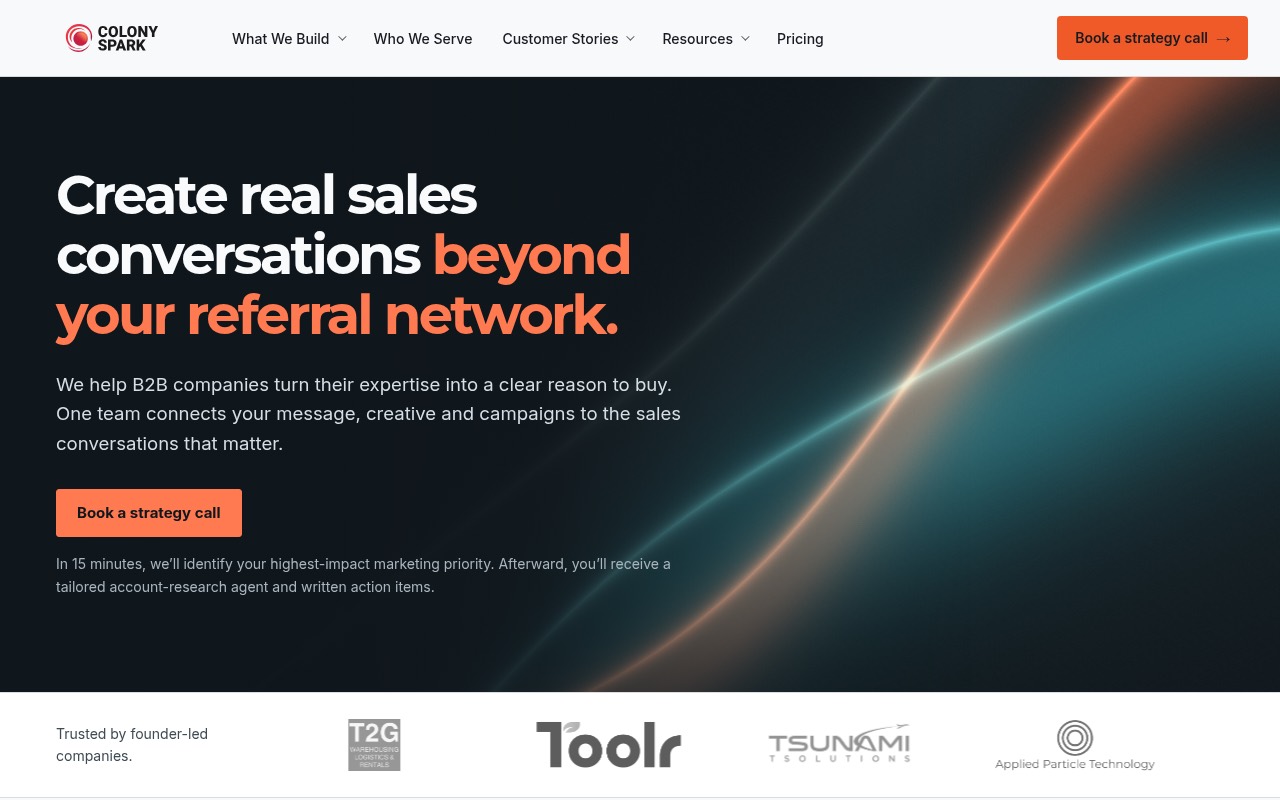 Colony Spark homepage