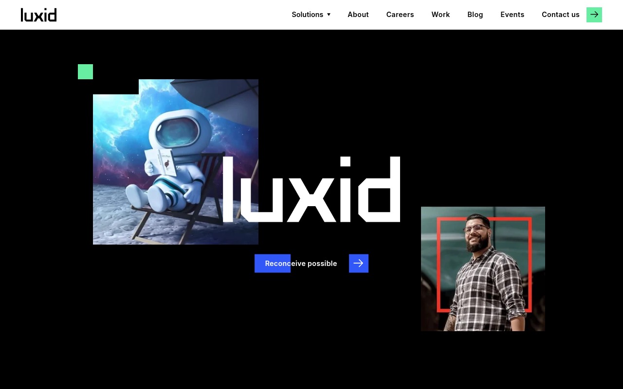 Luxid homepage