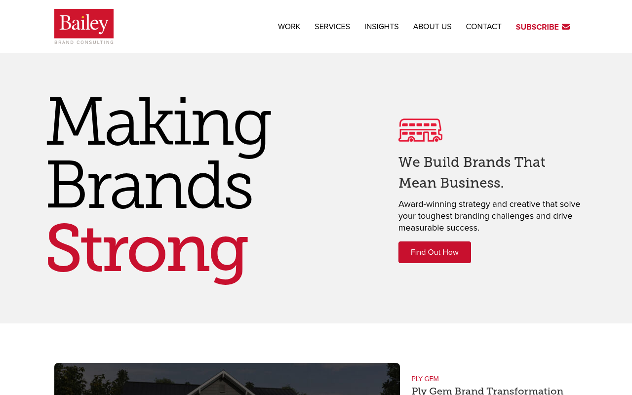 Bailey Brand Consulting homepage