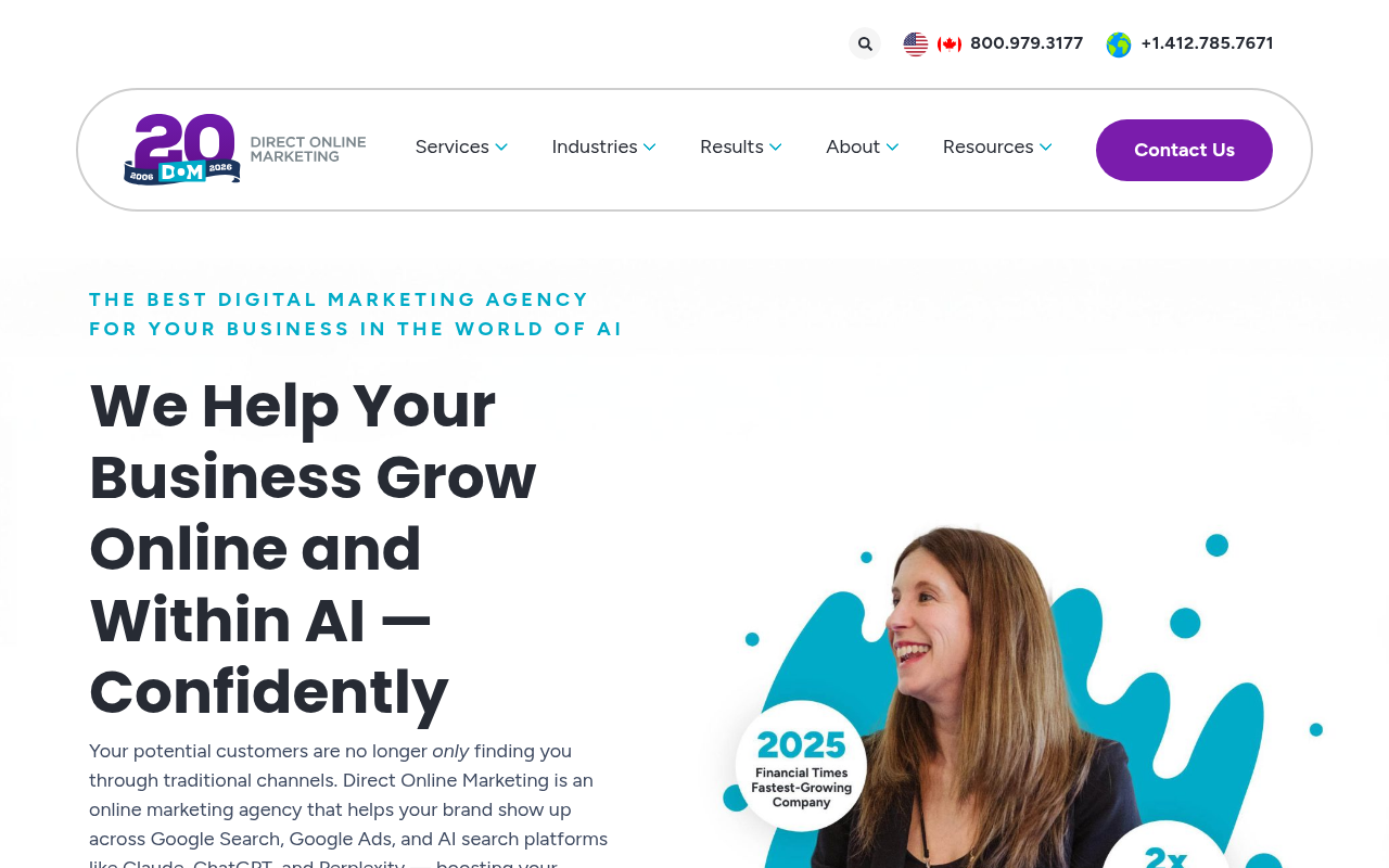 Direct Online Marketing homepage