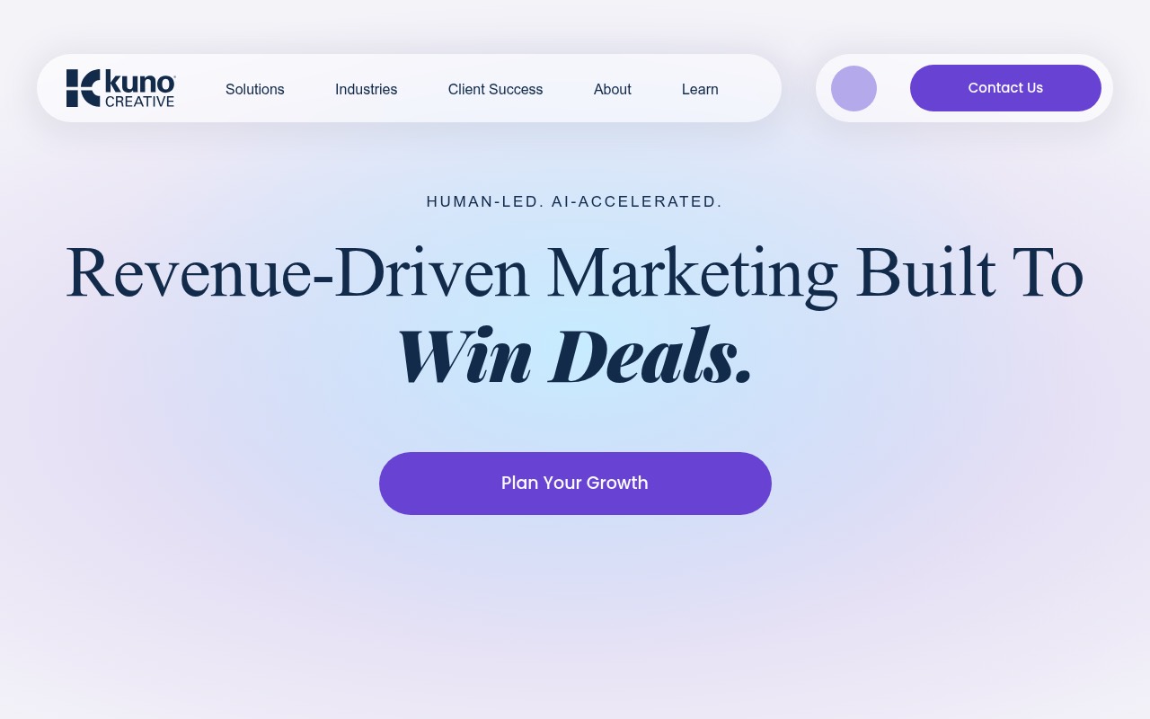 Kuno Creative homepage
