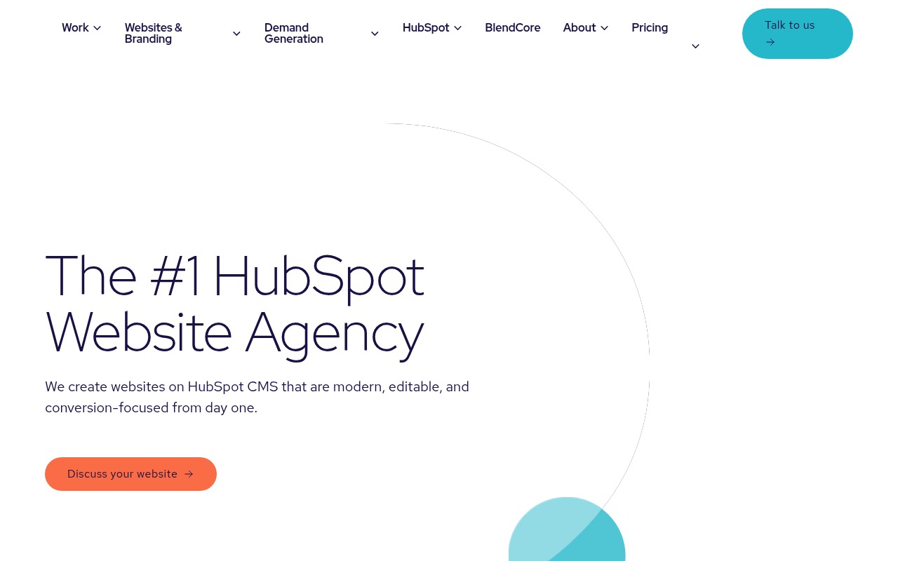 Blend homepage