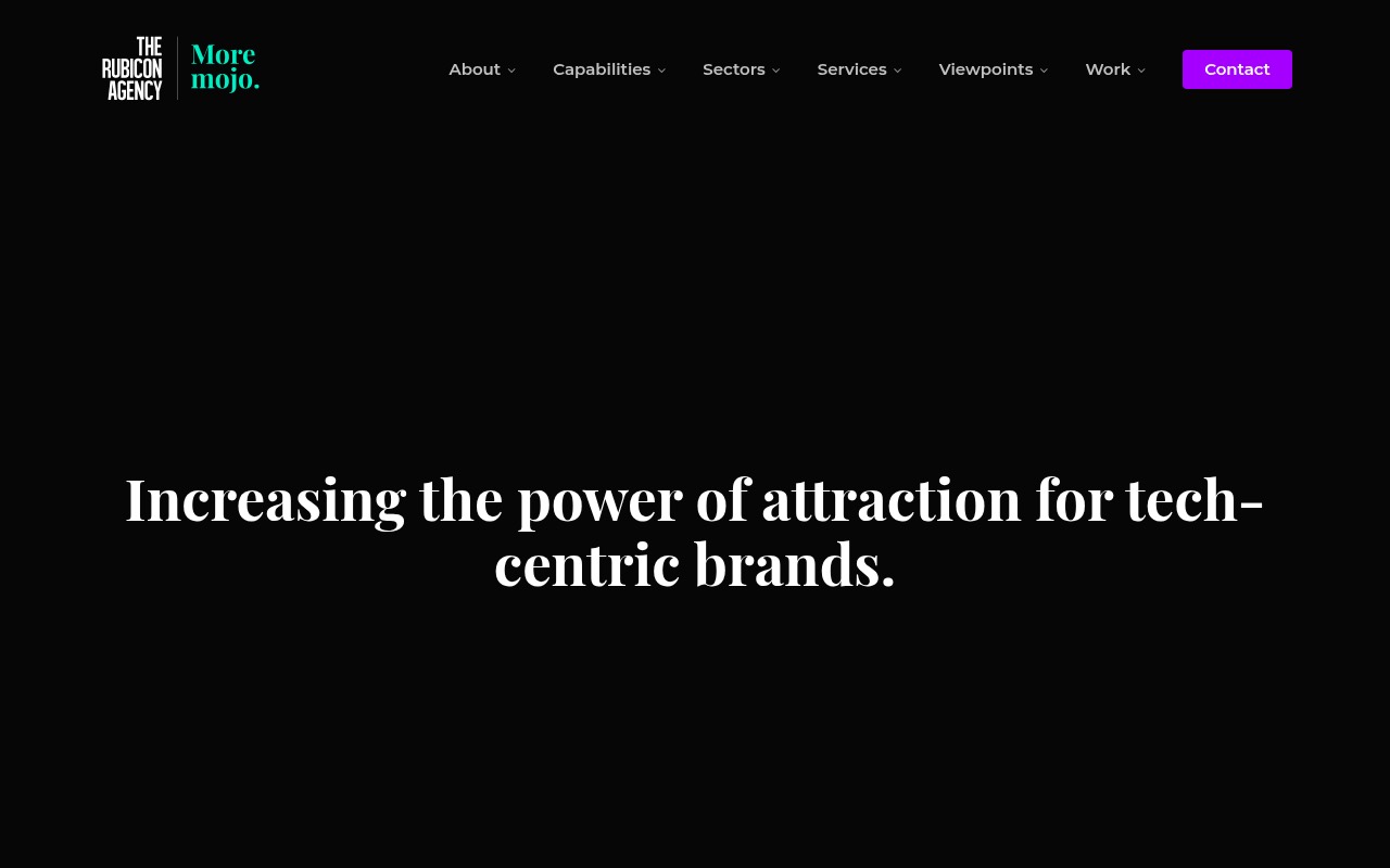 The Rubicon Agency homepage