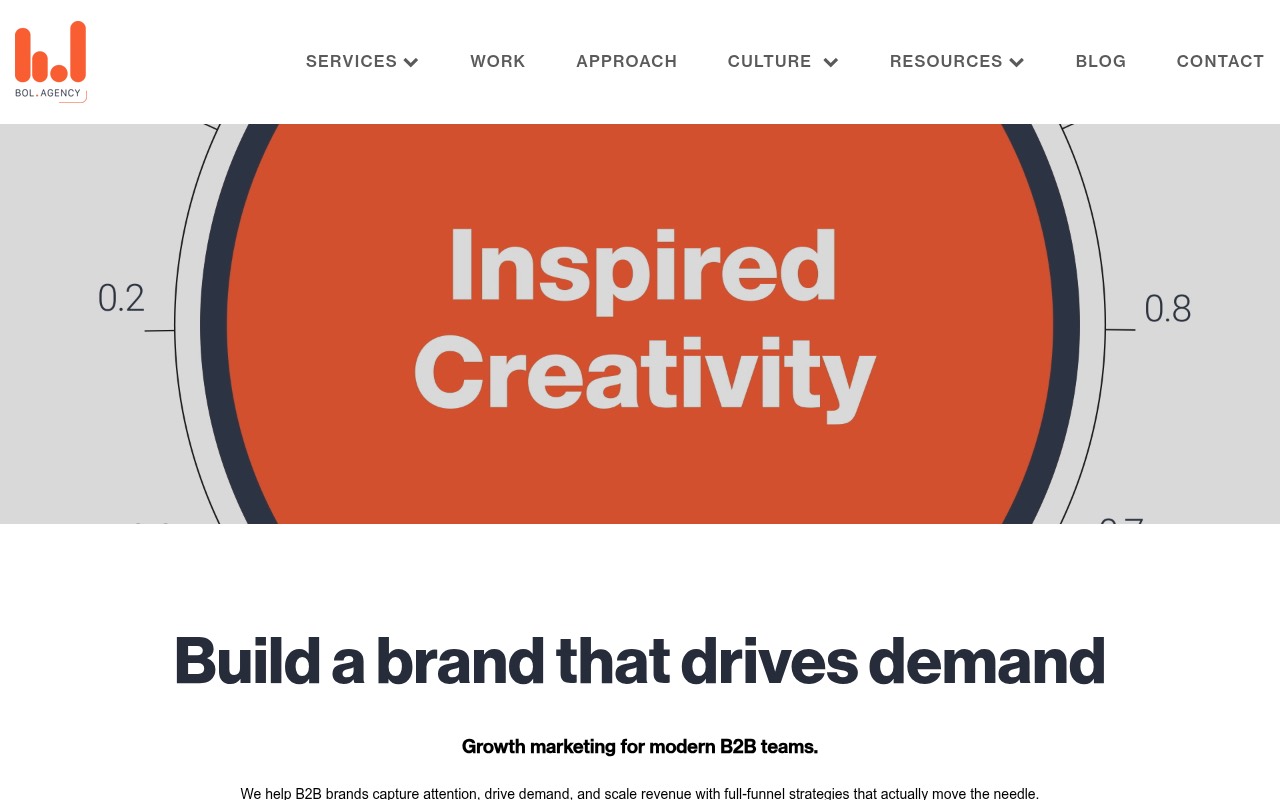 BOL Agency homepage