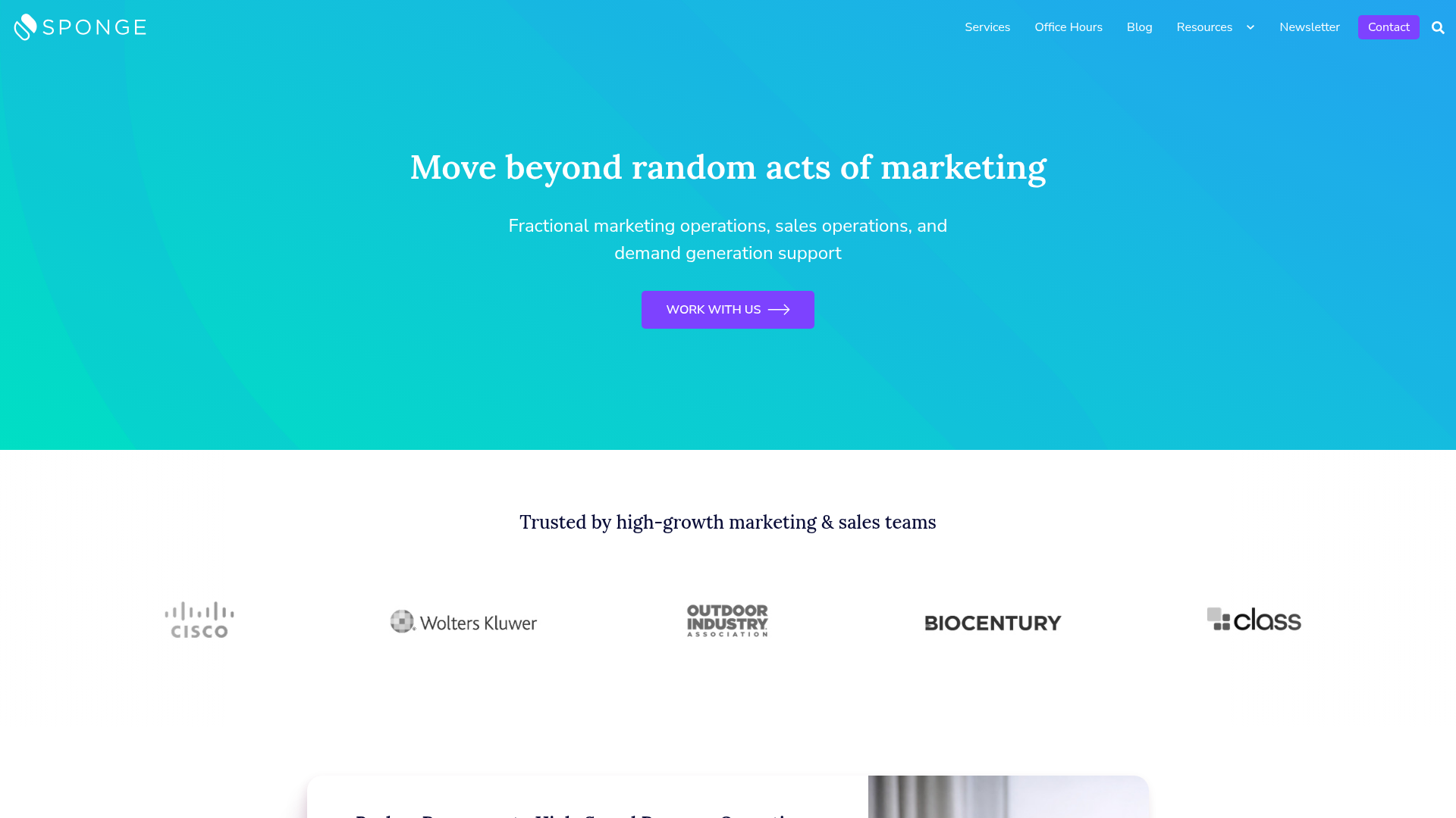 Sponge homepage