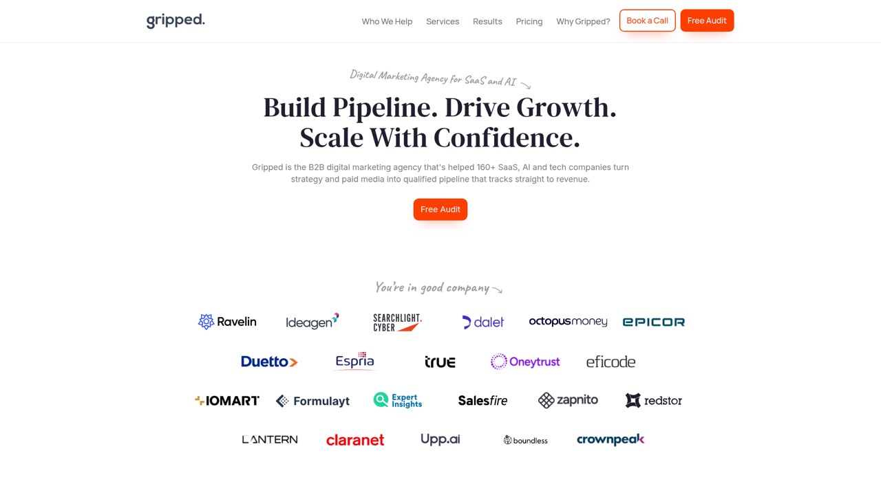 Gripped homepage