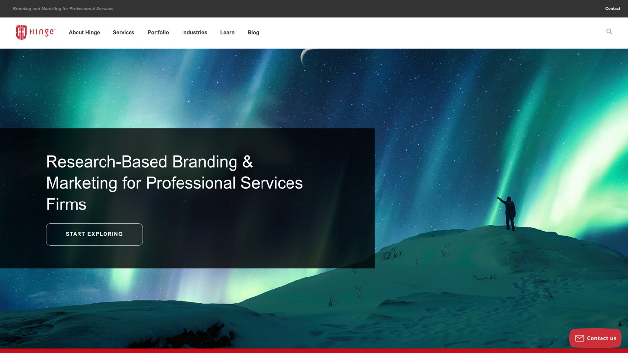Hinge homepage